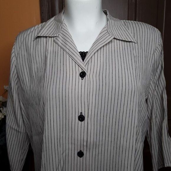 Gloria Lance Womens Button Down Top Blouse Shirt 3X - Picture 2 of 12